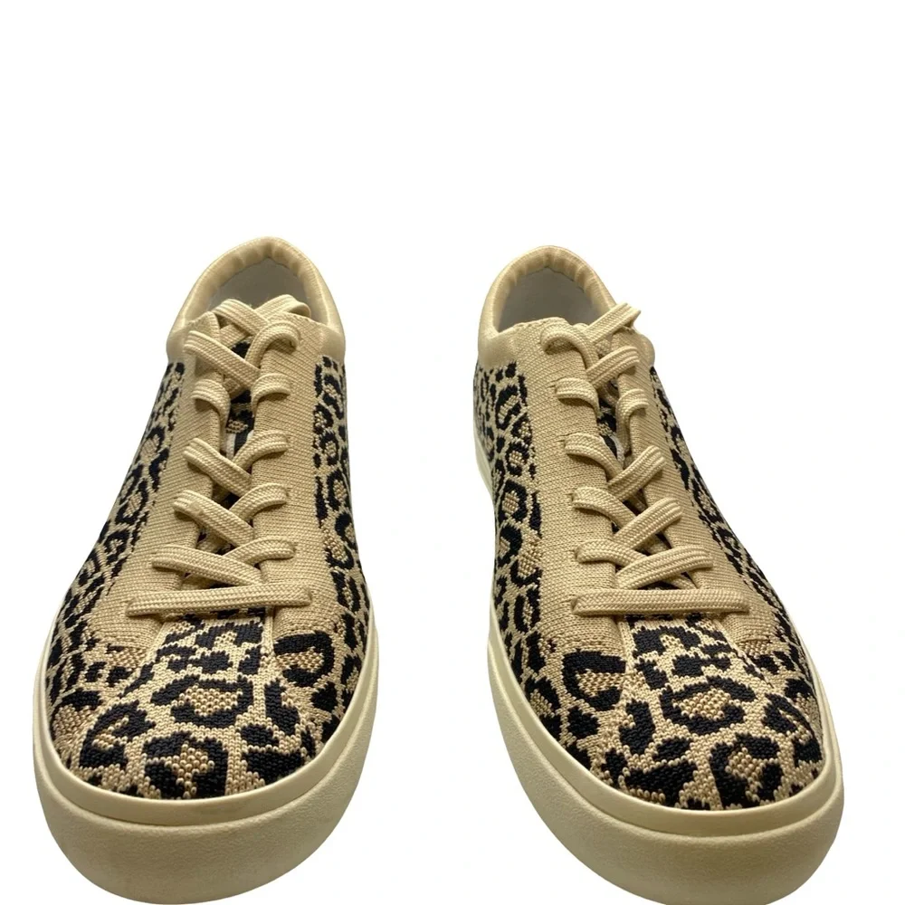 Rothy's Tan and Black Desert Cat Sneakers